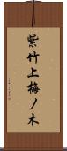 紫竹上梅ノ木 Scroll