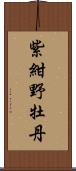 紫紺野牡丹 Scroll