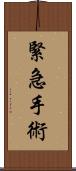 緊急手術 Scroll