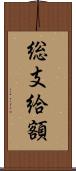 総支給額 Scroll