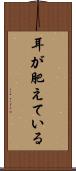 耳が肥えている Scroll