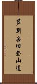 芦別岳旧登山道 Scroll