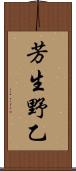 芳生野乙 Scroll