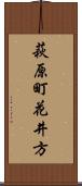 萩原町花井方 Scroll