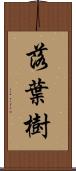 落葉樹 Scroll