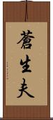 蒼生夫 Scroll