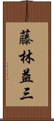 藤林益三 Scroll