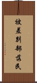 被差別部落民 Scroll