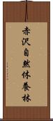赤沢自然休養林 Scroll
