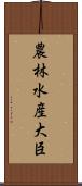 農林水産大臣 Scroll