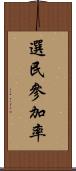 選民參加率 Scroll