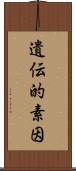 遺伝的素因 Scroll