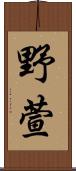 野萱 Scroll