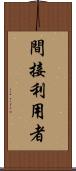 間接利用者 Scroll