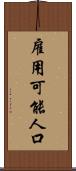 雇用可能人口 Scroll