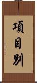項目別 Scroll