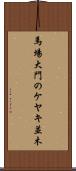 馬場大門のケヤキ並木 Scroll