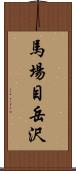 馬場目岳沢 Scroll