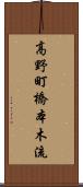 高野町橋本木流 Scroll