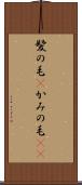 髪の毛(P) Scroll