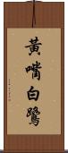 黃嘴白鷺 Scroll