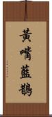 黃嘴藍鵲 Scroll