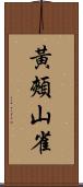 黃頰山雀 Scroll