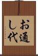 お通し代 Scroll