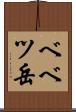 ベベツ岳 Scroll