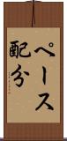 ペース配分 Scroll