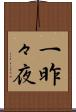 一昨々夜 Scroll