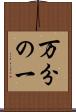 万分の一 Scroll