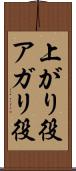 上がり役 Scroll