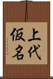 上代仮名 Scroll