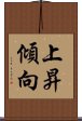 上昇傾向 Scroll