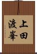 上田渡峯 Scroll