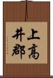 上高井郡 Scroll