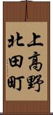 上高野北田町 Scroll