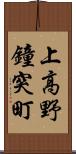 上高野鐘突町 Scroll