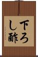 下ろし酢 Scroll