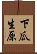 下瓜生原 Scroll