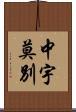 中宇莫別 Scroll
