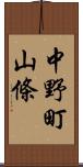 中野町山條 Scroll