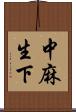 中麻生下 Scroll