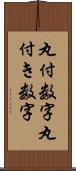 丸付数字 Scroll