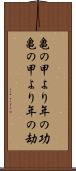 亀の甲より年の功 Scroll