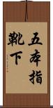 五本指靴下 Scroll