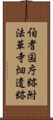 伯耆国庁跡附法華寺畑遺跡 Scroll