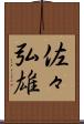 佐々弘雄 Scroll