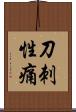 刀刺性痛 Scroll